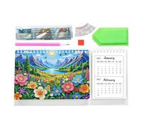 Calendrier de bureau Peinture aux Strass Déco Peinture aux Strass 2027-2028 | Calendrier Organiseur de Bureau pour Adultes, Débutants, Amateurs, Hommes, Femmes et Professionnels, Atelier Studio Ma