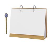 Calendrier de bureau vertical en papier kraft vide Calendrier de table DIY Calendrier mensuel Calendrier de bureau pour la maison, le bureau, le restaurant, l'album de coloriage créatif