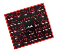 Calendrier de compétition 2026 Motorsport imprimé 3D Calendrier de suivi des dates de tournoi pour fans de sport Collector Wall Deck