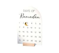 Calendrier de compte à rebours de l'Avent 2026 - Décoration de bureau en bois acrylique - Marqueur magnétique mobile - Décoration de vacances élégante - Pour bureau, cheminée, salon, chambre à coucher