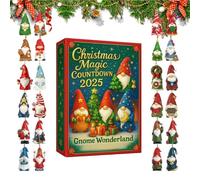 Calendrier de compte à rebours de Noël - 26 x 18 x 3 cm - Tableau d'affichage de Noël en acrylique - Suivi de date festive - Compte à rebours saisonnier - Tableau décoratif de l'Avent - Planning de