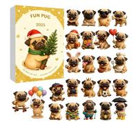 Calendrier de compte à rebours de Noël | Pendentif en acrylique plat 2D | Calendrier de Noël 2025 pour - pour , nièce, petite-fille, famille, amis, adolescents, cartable, trousse à