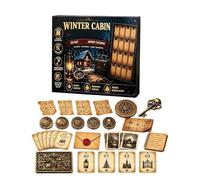 Calendrier de compte à rebours de Noël plat 2D - Thème aventure interactive | Festive Quest Décoration de l'Avent - Pendentif d'exploration quotidienne pour arbre | Polymère synthétique lisse, coffret