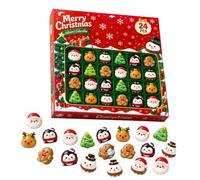 Calendrier de Compte à Rebours de Noël Squishy Dumpling Baozi 24 Jours Compte à Rebours Mini Articles Adorables pour Surprises Quotidiennes de Décembre，A1