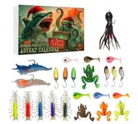 Calendrier De Compte À Rebours De Pêche 24-Jour 2025 Cadeaux De Fête Appât