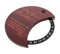 Calendrier de Compte à Rebours Ramadan en Bois Acrylique Rotatif | Décoration de Bureau pour Maison et Chambre, Roue Créative Noire, Usage Festif Ramadan et Nouvel An