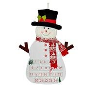 Calendrier de comptes à rebours de vacances en tissu Comptes à rebours de célébration de Noël Calendrier d ' arbre Affichage clair des chiffres pour une utilisation facile Décoration d ' arbre de