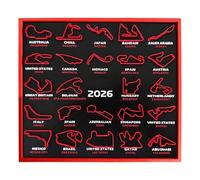 Calendrier de concours de sport automobile imprimé en 3D 2026 Calendrier de suivi des dates du sport automobile pour cadeau collecteur