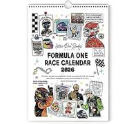 Calendrier De Course F1 Scrapbook 2026, Calendrier Mural Prêt À L'emploi Avec Souvenirs Et Illustrations De Circuits Automobiles, Le Scrapbook Ultime Pour Les Fans De F1 (1pcs)