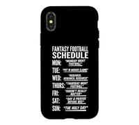 Calendrier de Football Fantaisie - Inscription Amusante - Football Fantastique Coque pour iPhone X/XS