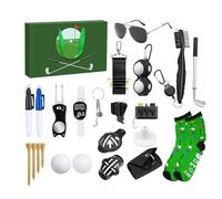 Calendrier de golf - Compte à rebours de 24 jours - Coffret cadeau de Noël pour homme - Accessoires de golf inclus - Parfait pour les pères, les joueurs et les débutants, 34 x 30,5 cm