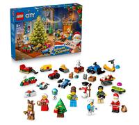 LEGO City Le Calendrier de l'Avent 2025 - Jeu pour Garçon ou Fille dès 5 Ans - Compte à Rebours Avant Noël avec 24 Surprises Dont Un Train, Une Voiture, Un Tracteur & 7 Minifigurines - Cadeau 60475