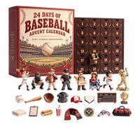 Calendrier de l Avent Rugby 24 jours de surprises figurines à collectionner | Calendrier de l'Avent en acrylique de haute qualité compte à rebours jusqu'à Noël réutilisable année après année