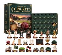 Calendrier de l Avent Rugby 24 jours de surprises figurines à collectionner | Calendrier de l'Avent en acrylique de haute qualité compte à rebours jusqu'à Noël réutilisable année après année