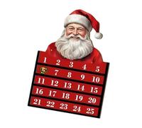 Calendrier de l ' du Père Noël en bois de Noël, ornement en | Ornement de vacances familial, pour la décoration de la maison, accessoire en bois naturel fait à la main, saison