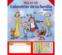 Calendrier de la famille Max et Lili 2025-2026 - - Dominique de Saint Mars - Calligram - Calendrier