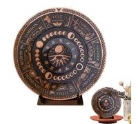 Calendrier de la roue de l'année - Panneau de radiesthésie en bois avec