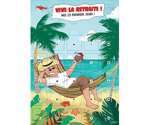 Calendrier de l'Après Retraite Homme A3 | Cases à ouvrir, 25 jours d'humour, Chevalet inclus, Astuces & Défis pour bien vivre sa retraite, Cadeau retraité homme
