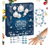 Calendrier de l'Avent 2025 Bijoux Femme Fille, 24 Surprise Calendrier de lavent Enfant Ado, Calendrierde Noël Bracelet Collier, Cadeau de Noël pour fille, petite amie, épouse, maman