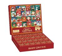 Calendrier de l'Avent 2025, puzzle de Noël 24 jours, calendrier compte à rebours, jouet interactif pour voyages sur route et salle de classe pendant les fêtes