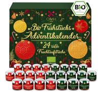 Calendrier de l'Avent 2026 bio avec de jolies tartines de petit-déjeuner en | Jolie pâte à tartiner fabriquée en Allemagne