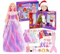Calendrier de l'Avent 2026 Fille avec Poupée, 24 Surprises, Jouet Enfant | Cadeau Fille 3 4 5 6 7 8 9 10 Ans, Anniversaire & Cadeau de Noël Enfants, dont Poupee, Vetement et Accessoire