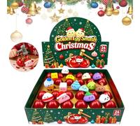 Calendrier de l'Avent 2026 Golden Egg Smash Squishies Dumpling raviolis | Inclut un marteau en plastique, thème des fêtes, mini-figurines à collectionner, compte à rebours de Noël pour adultes
