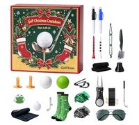 Calendrier de l'Avent 2026 Golf de Noël - 24 jours sur le thème du sport | | Vacances quotidiennes avec accessoires de golf, t-shirts, marqueurs de balle, outils de nouveauté pour hommes, papas