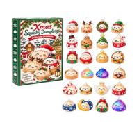 Calendrier de l'Avent 2026 Squishies Dumpling de Noël avec compte à rebours | 24 Calendrier Surprise Adulte Noël 2026 Calendrier Compte à rebours