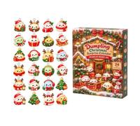 Calendrier de l'Avent 2026 Squishies Dumpling de Noël avec compte à rebours | 24 Calendrier Surprise Adulte Noël 2026 Calendrier Compte à rebours