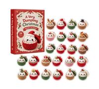 Calendrier de l'Avent 2026 Squishies Dumpling de Noël avec compte à rebours | 24 Calendrier Surprise Adulte Noël 2026 Calendrier Compte à rebours