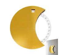 Calendrier de l'Avent 30 jours avec aimants pour armoire de l'Avent | Forme de lune avec roue rotative et aimants pour réfrigérateur pour diverses célébrations, réunions et cuisine
