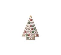 Calendrier de l'Avent 44x61,5 cm MDF multicolore Calvin