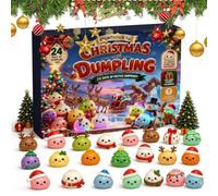 Calendrier De L'Avent À Presser De Noël 2026, Pour 24 Mini Squishies | Squishy Calendrier De L'Avent 2026 Boulettes De Noël Avec Compte À Rebours, Fidget Toy Calendrier Surprise Adulte Noël 2026