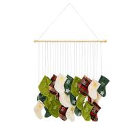 Calendrier de l'Avent à remplir avec 24 chaussettes de Noël. SPRINGOS | 24 chaussettes en tissu numérotées offrent de la place pour de petites surprises et deviennent une décoration murale