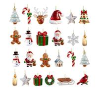 Calendrier de l'Avent adulte avec compte à rebours Décor de Sapin en | Calendrier de l'Avent 24 jours Père Noël et bonhomme en d'épices pour Maison, Bureau, Porte d'Entrée, Rebord de
