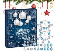 Calendrier de l'Avent bijoux pour femme, bracelets, colliers, boucles d'oreilles 2025 - Calendrier de Noël avec bijoux pour femmes | Pour fêtes, banquets, quotidiens, anniversaire