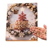 Calendrier de l'Avent Boucles d'oreilles femme bracelets pendentif | Coffret Collier De Noël 25 Jours Bijoux Mode Accessoires Femme Fille Ado Pour Fêtes Halloween Pâques