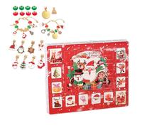 Calendrier de l'Avent Bracelet Coffret Bijoux Créatif à Poinçonner avec | Bracelets de Noël DIY Pour Filles Garçons Ados Femmes Nouvel An