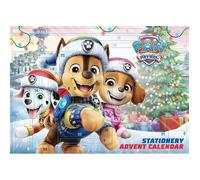 CALENDRIER DE L'AVENT CARTABLE PAW PATROL 2026 - Ensemble de Papeterie, Calendrier de l'Avent de 24 Jours Officiel sous Licence avec Cadeaux Surprise Quotidiens