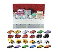 Calendrier de l'avent Coffret de 24 véhicules en alliage pour enfants, compte à rebours des fêtes, engins chantier Blind Fire, activité saisonnière pour garçons