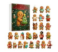Calendrier de l'Avent compte à rebours Coffret Créatif Sapin Plat 2D | Décorations de Noël en d'épices 24 jours Rétroviseur Auto Sac à Dos Poignée Branches