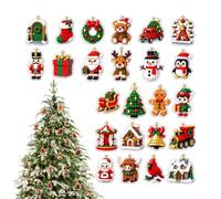 Calendrier de l'Avent compte à rebours Noël 2026 Décor Pendentif En Brique | Ornements En Brique De Noël 24 Jours Pour adultes et au salon et chambre pendant les UN