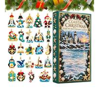 Calendrier de l'Avent Compte à Rebours Pendentif Acrylique 2D Animal | Ornements Briques Pour Calendriers De Décompte Pour les amateurs DIY cheminée mur fenêtre sapin