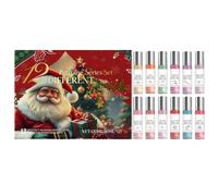 Calendrier De L'Avent De - Coffret 12 Flacons 10ml 2×2×8,5cm | Fragrances Longue Durée, Collection De Parfums Rafraîchissants, Boîte Cadeau Premium Pour Noël | Pour Navettes, Rencontres, S