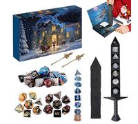 Calendrier De L'Avent De Dés 2025, Mystery D-d1 Dice Set Vacation Advent Calendar 24 Jours, Adapté Aux Dungeons Et Dragons RPG, M-T-G, Role Playing Table Game