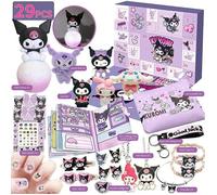 Calendrier de l'Avent de Noël 2024 Compte à rebours Kuromi My Melody Cinnamoroll Sanrio Accessoires de jouets Enfants Filles