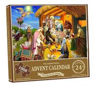 Calendrier de l'Avent de Noël 2024, puzzle 1008 pièces, 24 jours la naissance Jésus, calendrier du compte à rebours Noël, puzzle l'Avent pour adultes et enfants
