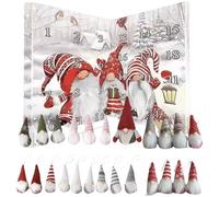 Calendrier de l'Avent de Noël, Calendrier l'Avent Gnome 2025 24 pièces Figurines collection Décorations Gnome en peluche pour filles et garçons vacances