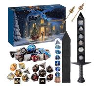 Calendrier de l'Avent de Noël, Mystery D D Set Calendrier du Compte Rebours, Kits de Surprises 24 Jours Adaptés aux Jeux de Rôle Donjons & Dragons, M-T-G, Jeu de Rôle, Cadeaux pour Jeux Amateurs